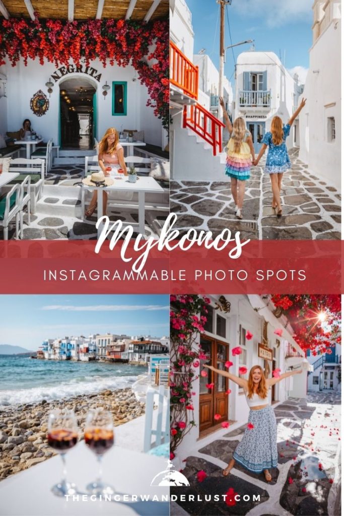 Mykonos is one of the most instagrammable and insta famous places in Greece. It’s easy to understand why when seeing the iconic white and grey paved streets lined with glowing white buildings and colourful balustrades. It 's a great island for anyone looking to relax, eat well or party. It is what I imagine when I picture Greece, definitely a must visit Greek Island! There are many photogenic places, keep reading to find out the top instagram photo spots in Mykonos.