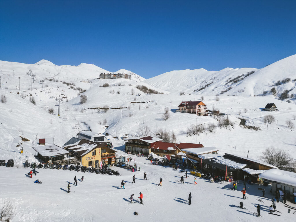 Skiing in Georgia - Gudauri ski resort - best budget European ski resort